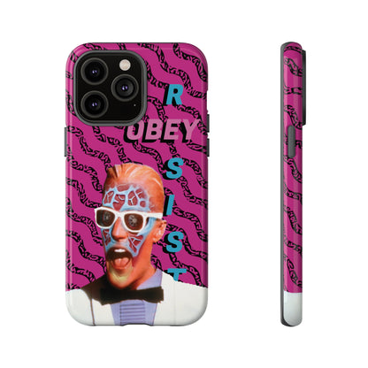 Max Meld Nostalgic 'OBEY or RESIST' HOT PINK - Phone Tough Cases